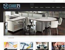 Tablet Screenshot of cube21.co.uk